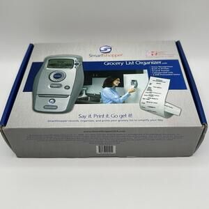 Smart Shopper Grocery List Organizer Voice Printer List Maker New